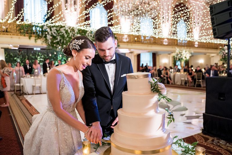 Luxurious Omni William Penn Wedding. For more luxury wedding ideas, visit burghbrides.com!