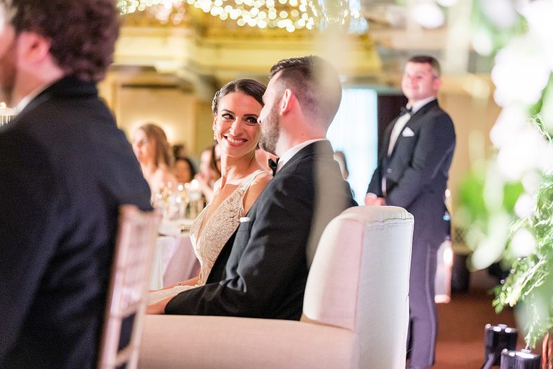 Luxurious Omni William Penn Wedding. For more luxury wedding ideas, visit burghbrides.com!
