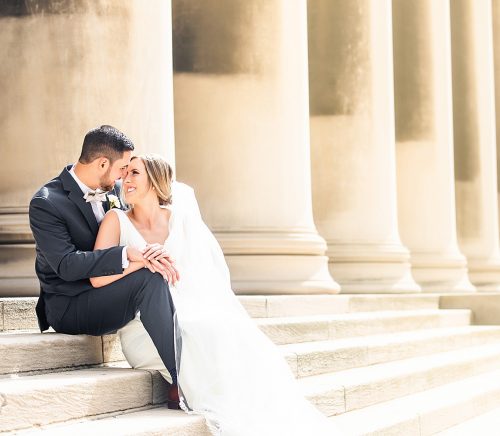 Timeless Circuit Center Wedding. For more classic wedding ideas, visit burghbrides.com!