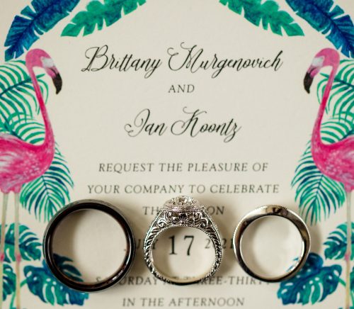Tropical Inspired Wedding at Pinehall at Eisler Farms. For more unique wedding ideas, visit burghbrides.com!