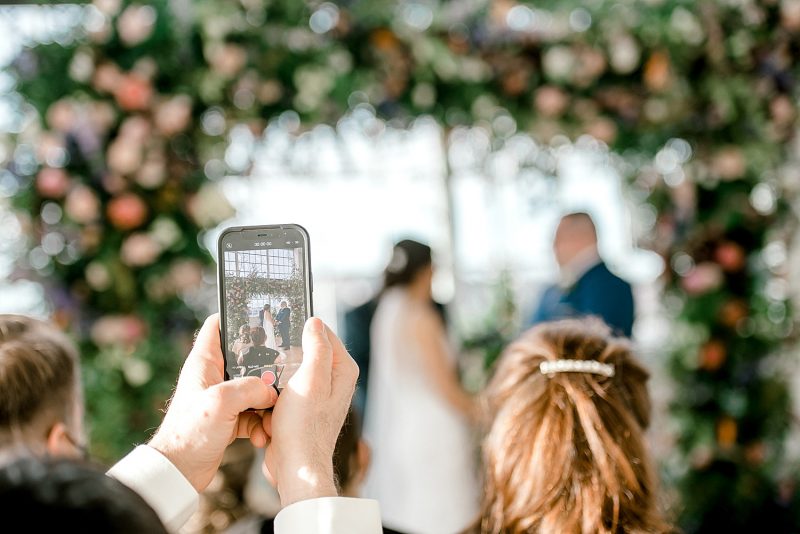 Floral Filled Energy Innovation Center Microwedding. For more small wedding ideas, visit burghbrides.com!