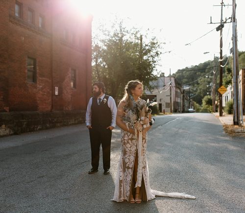 Industrial Boho Penn Brewery Wedding. For more boho wedding ideas, visit burghbrides.com!