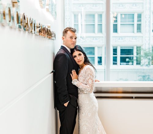Luxe Art Deco Downtown Pittsburgh Wedding. For more modern wedding ideas, visit burghbrides.com!