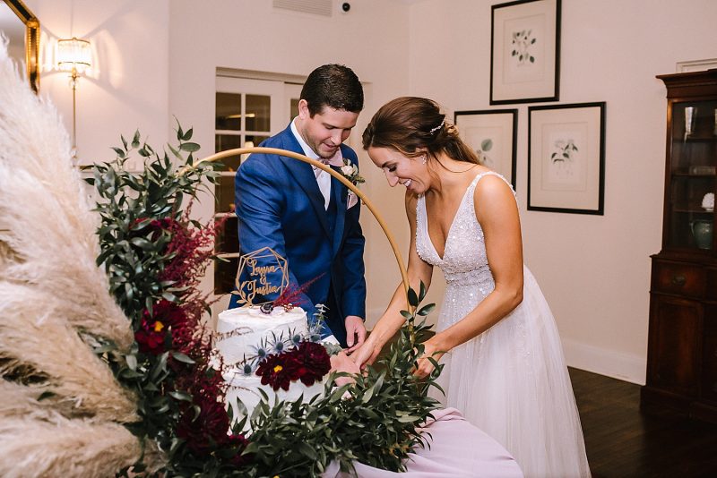 Boho Glam Wedding at Williams Golf & Country Club. For more fall wedding ideas, visit burghbrides.com!