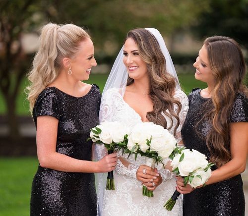 Classic Ivory & Gold Wedding at Rivers Casino. For more elegant wedding ideas, visit burghbrides.com!