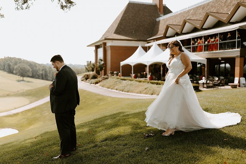 Edgewood Country Club Wedding with Nods to Pittsburgh. For more Pittsburgh wedding ideas, visit burghbrides.com!
