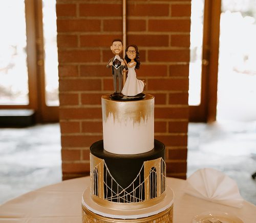 Edgewood Country Club Wedding with Nods to Pittsburgh. For more Pittsburgh wedding ideas, visit burghbrides.com!