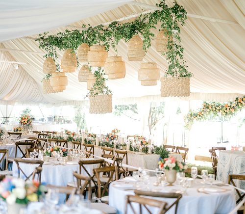 Garden Inspired Tent Wedding with Pretty Colors & Textures. For more spring wedding ideas, visit burghbrides.com!