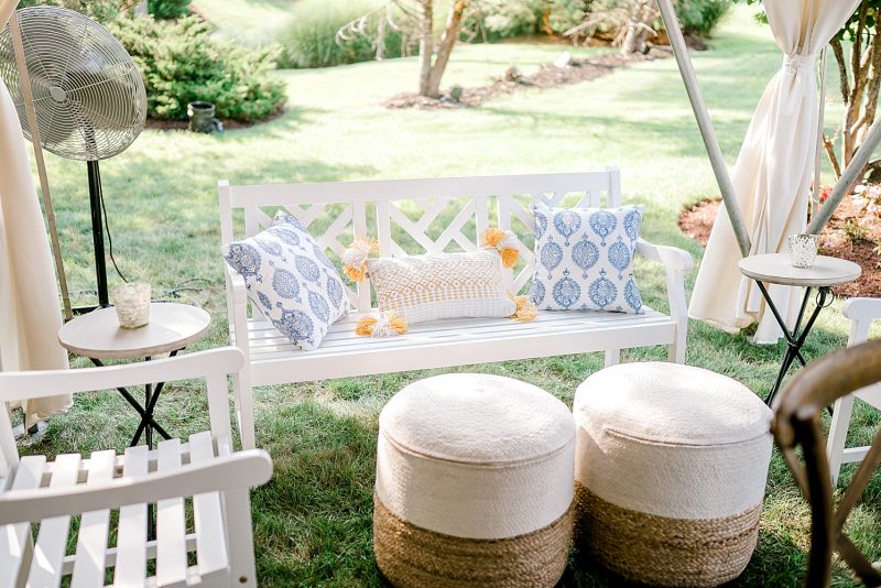 Garden Inspired Tent Wedding with Pretty Colors & Textures. For more spring wedding ideas, visit burghbrides.com!