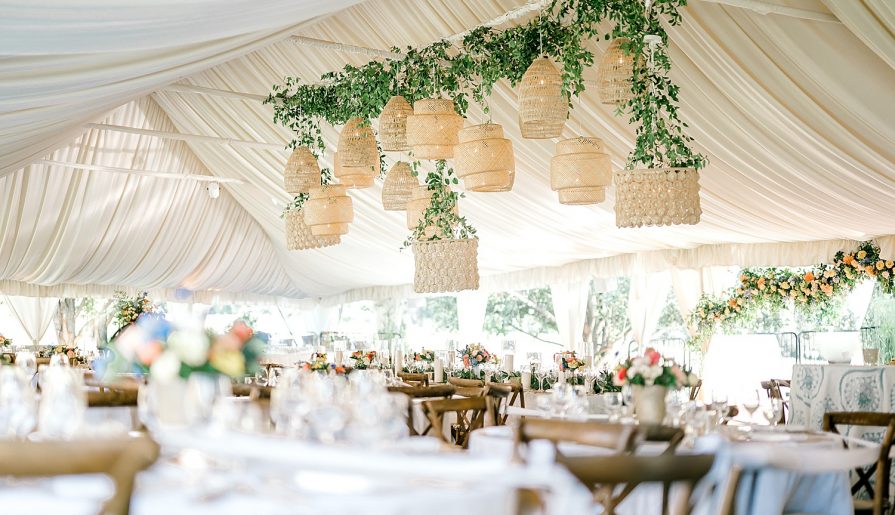 Garden Inspired Tent Wedding with Pretty Colors & Textures. For more spring wedding ideas, visit burghbrides.com!