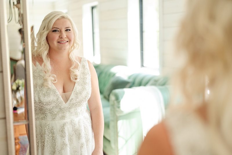 Shady Elms Farm Wedding with Mint Accents. For more rustic wedding ideas, visit burghbrides.com!