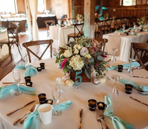 Shady Elms Farm Wedding with Mint Accents. For more rustic wedding ideas, visit burghbrides.com!
