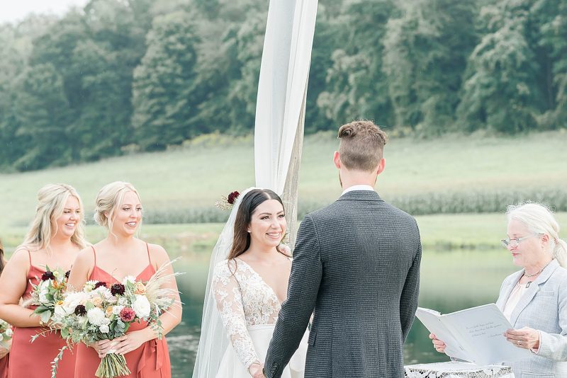 Stunning Lakeside Wedding at Bramblewood. For more rustic wedding ideas, visit burghbrides.com!