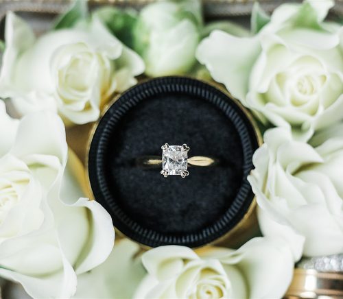 Timeless Personalized Wedding at PPG Wintergarden. For more black and white wedding ideas, visit burghbrides.com!