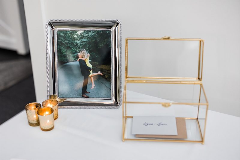 Timeless Personalized Wedding at PPG Wintergarden. For more black and white wedding ideas, visit burghbrides.com!