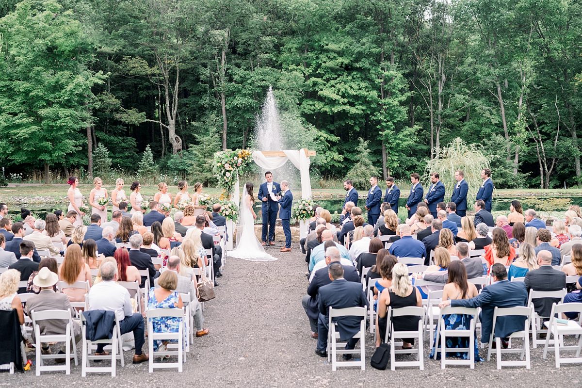 Sweet & Serene Wedding at The Barn at Maple Falls. For more romantic wedding ideas, visit burghbrides.com!