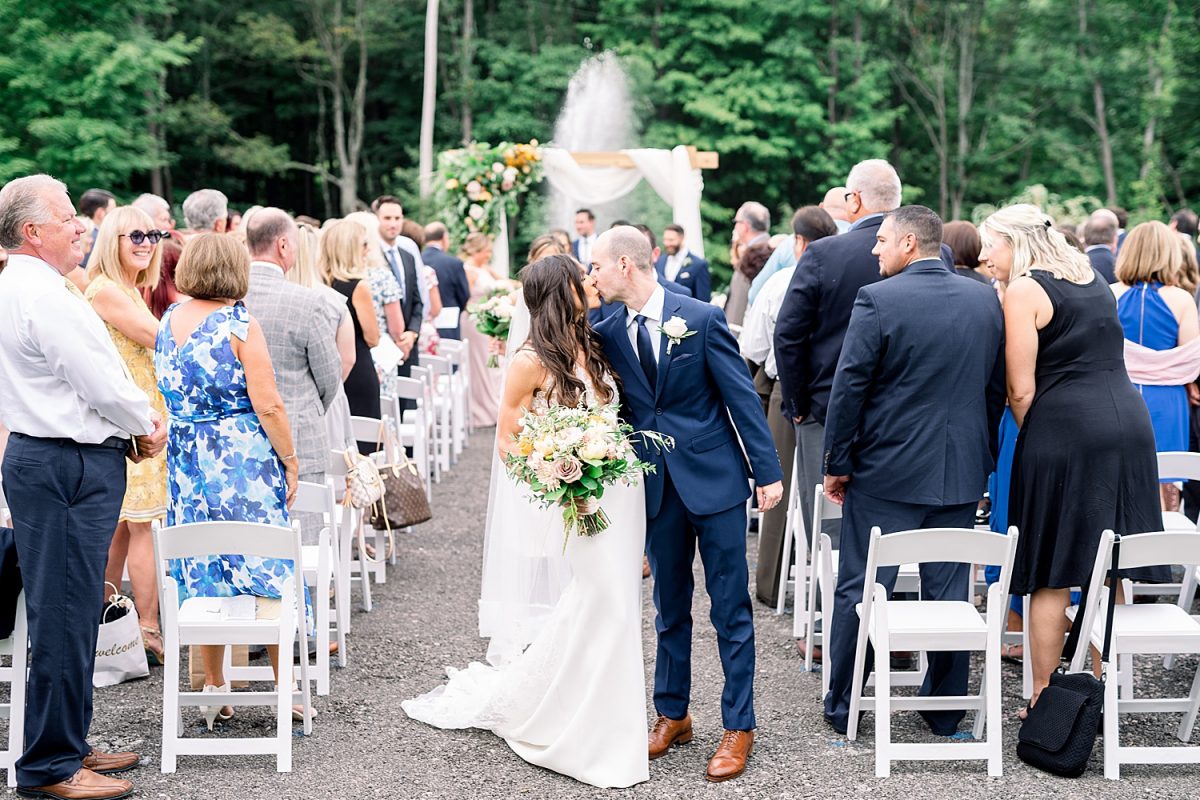 Sweet & Serene Wedding at The Barn at Maple Falls. For more romantic wedding ideas, visit burghbrides.com!