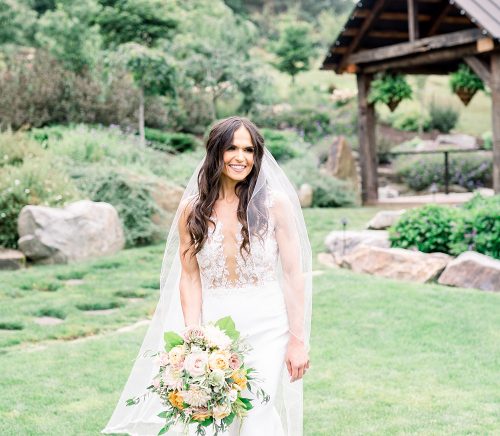 Sweet & Serene Wedding at The Barn at Maple Falls. For more romantic wedding ideas, visit burghbrides.com!