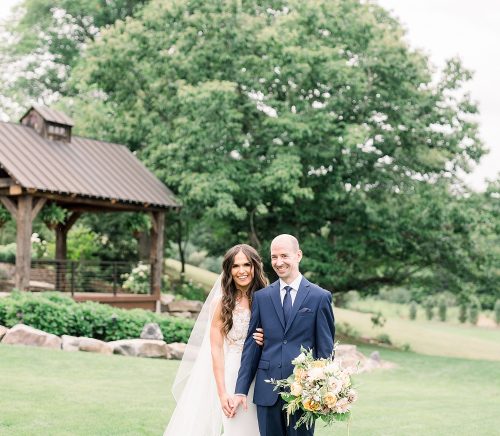 Sweet & Serene Wedding at The Barn at Maple Falls. For more romantic wedding ideas, visit burghbrides.com!