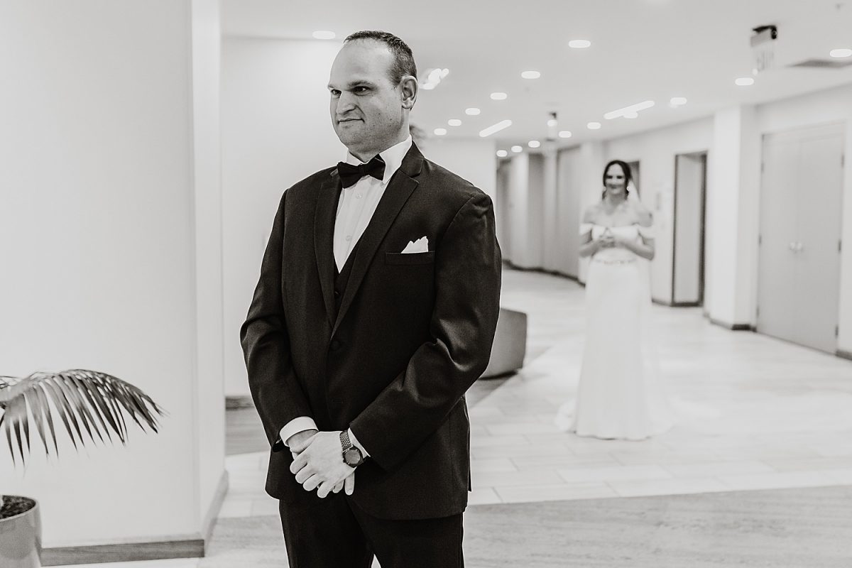 Moody & Chic Rivers Club Wedding. For more modern wedding ideas, visit burghbrides.com!