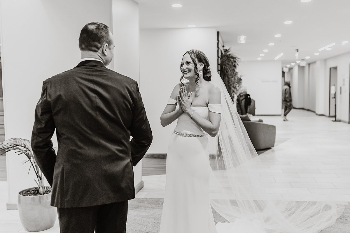 Moody & Chic Rivers Club Wedding. For more modern wedding ideas, visit burghbrides.com!