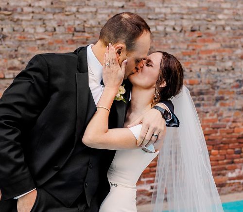 Moody & Chic Rivers Club Wedding. For more modern wedding ideas, visit burghbrides.com!