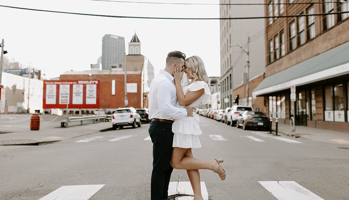 Fun-Loving Engagement Session in the Strip District | Burgh Brides