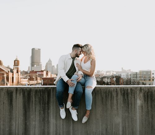 Fun-Loving Engagement Session in the Strip District | Burgh Brides