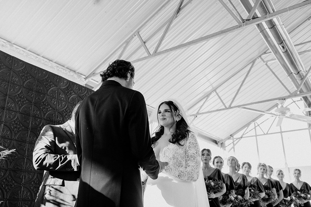 Modern Edgy Wedding at The Atrium. For more Pittsburgh wedding ideas, visit burghbrides.com!