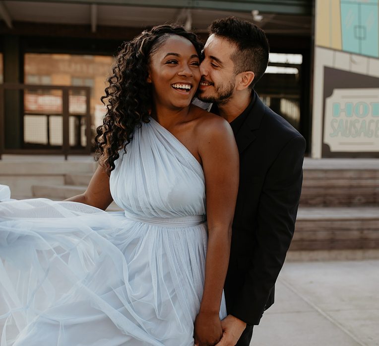 Strip District Engagement Session Inspired by Cinderella