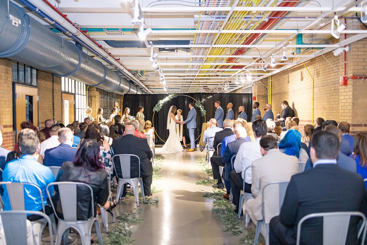 Sage Green & Dusty Blue Energy Innovation Center Wedding | Burgh Brides | Danielle Durbin Film & Photo