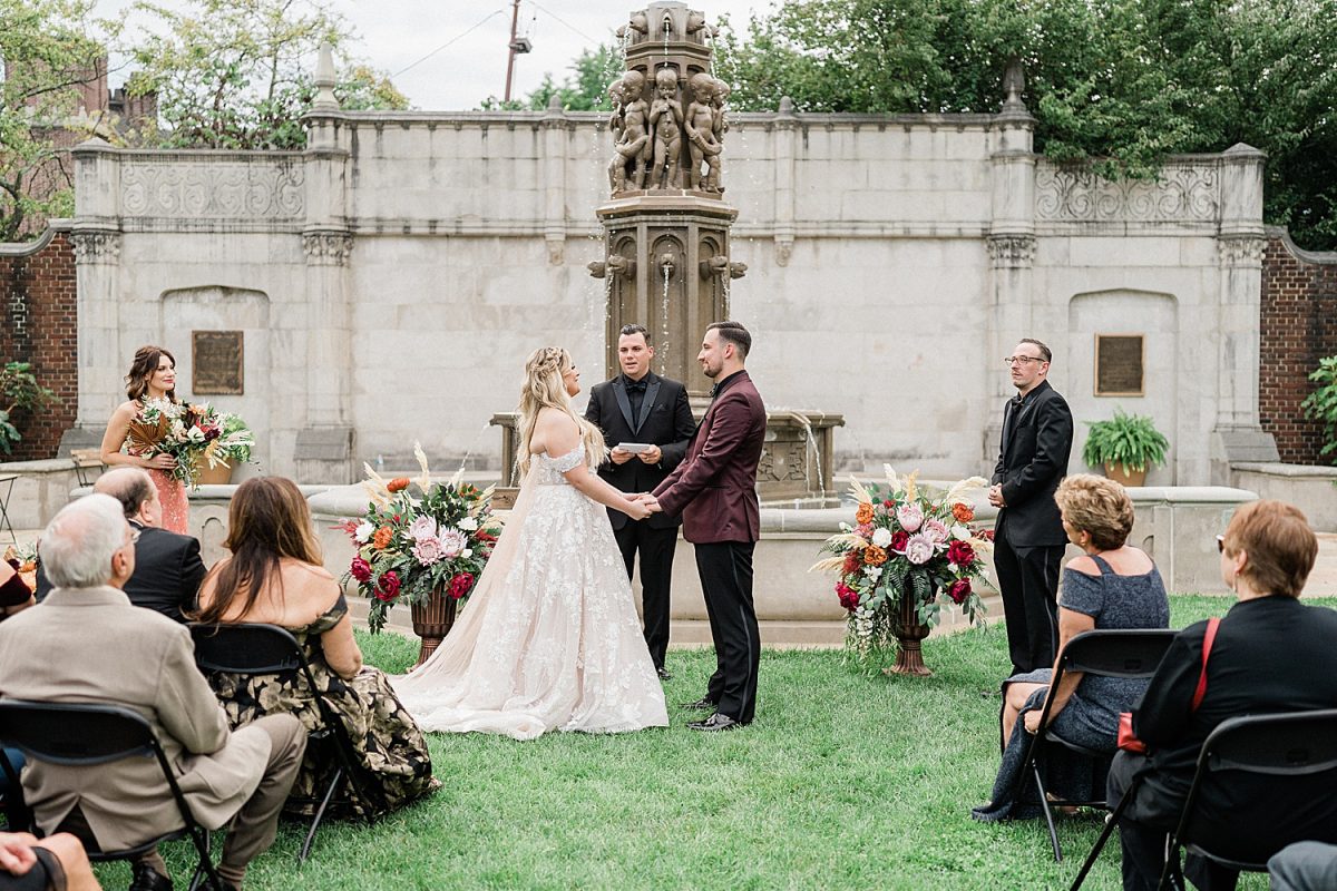 Boho Maroon & Peach MuseumLab Wedding | Burgh Brides | Frank Vilsack Photography