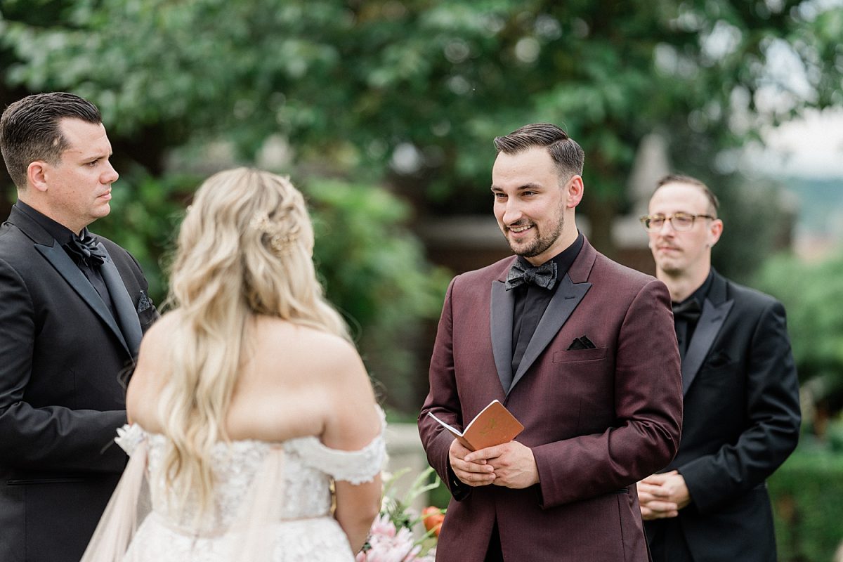 Boho Maroon & Peach MuseumLab Wedding | Burgh Brides | Frank Vilsack Photography