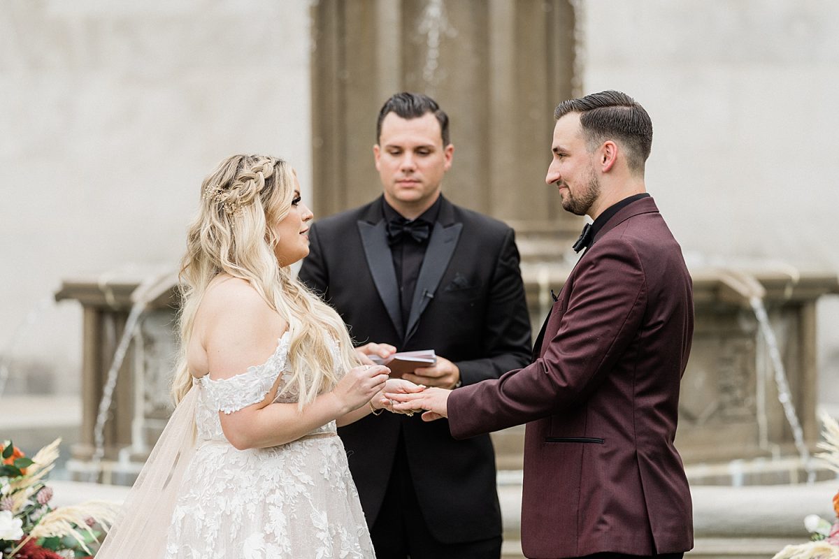 Boho Maroon & Peach MuseumLab Wedding | Burgh Brides | Frank Vilsack Photography