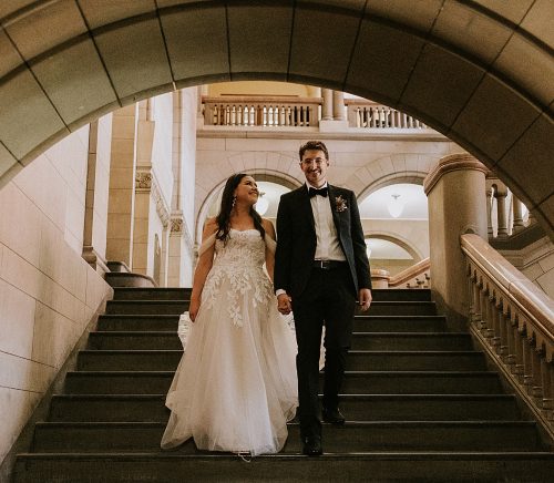 Intimate Courthouse Wedding & Cafe du Jour Reception | Burgh Brides | All Heart Photo