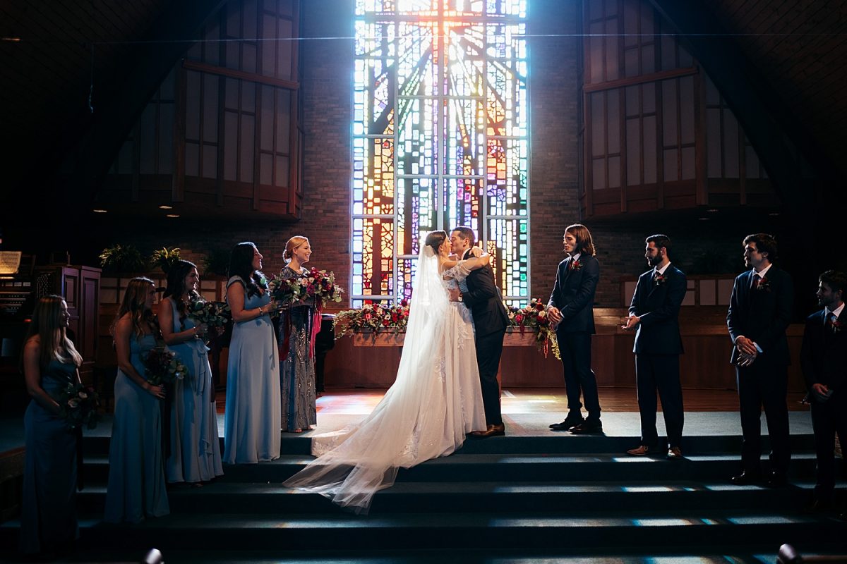 Dusty Blue & Berry Wedding at the Butler Country Club | Burgh Brides | Carly K Photography