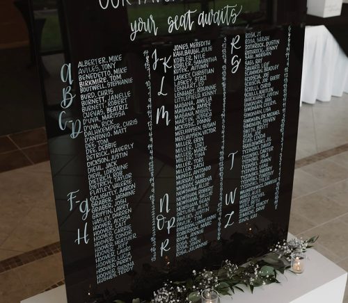 CalligraBre Sign Co. | Pittsburgh Wedding Calligrapher | Burgh Brides