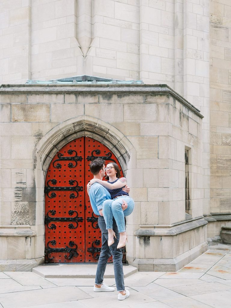 University of Pittsburgh Engagement Session | Burgh Brides | Anne Troxel Photography