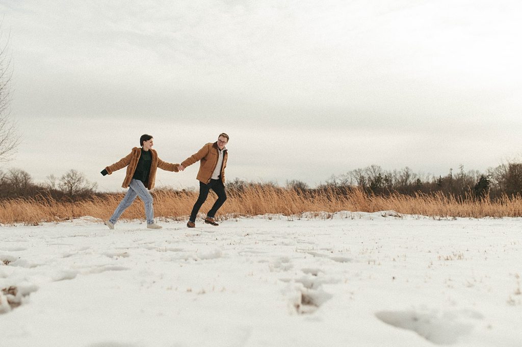 Cozy Cabin Engagement Session | Burgh Brides | Whitling Photography
