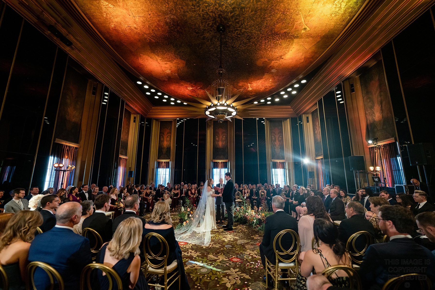 Art Deco Inspired Wedding at Omni William Penn Hotel