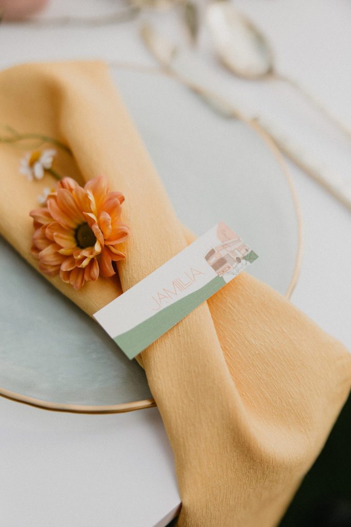 Intimate Double Decker Bus Wedding Inspiration | Burgh Brides | Rachel Rowland Photography