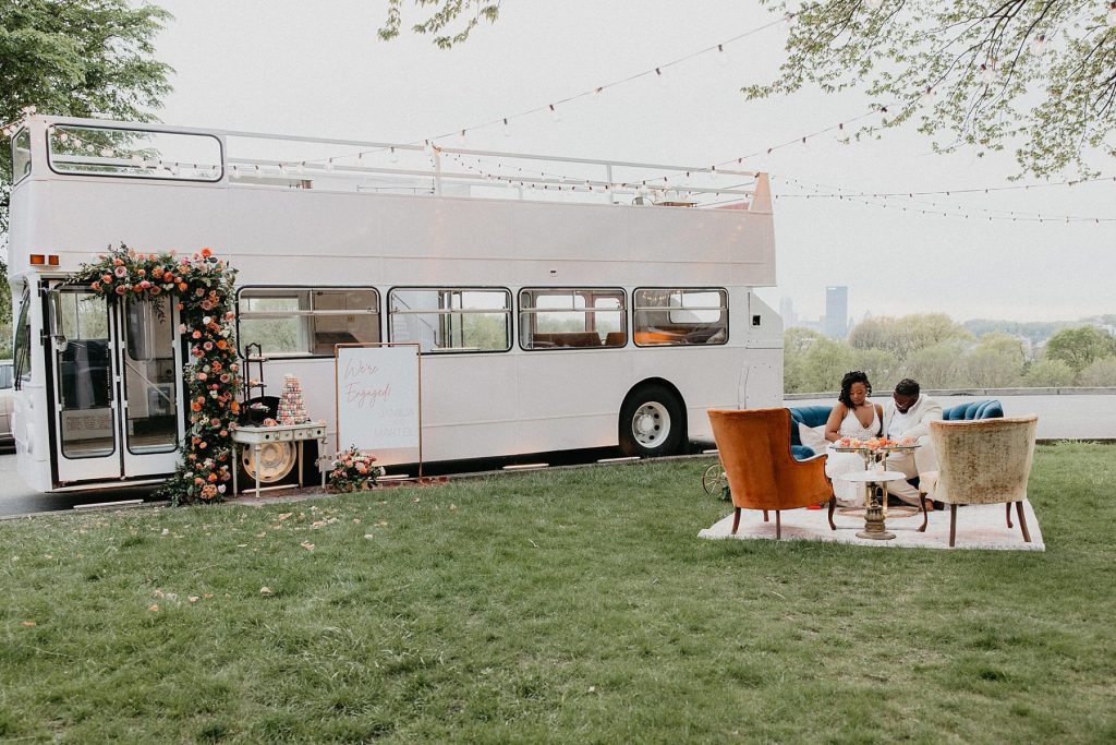 Intimate Double Decker Bus Wedding Inspiration | Burgh Brides | Rachel Rowland Photography