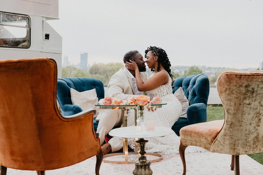 Intimate Double Decker Bus Wedding Inspiration | Burgh Brides | Rachel Rowland Photography
