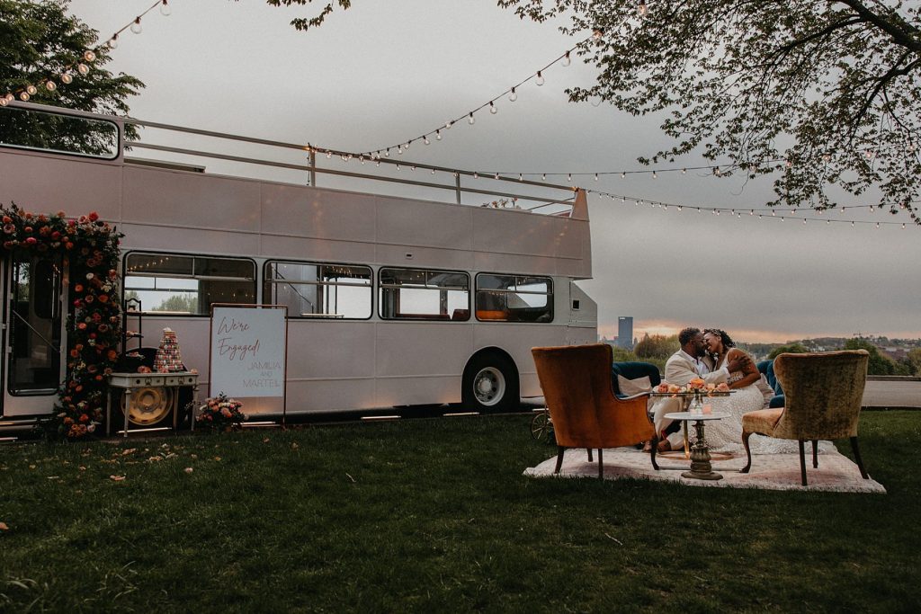 Intimate Double Decker Bus Wedding Inspiration | Burgh Brides | Rachel Rowland Photography