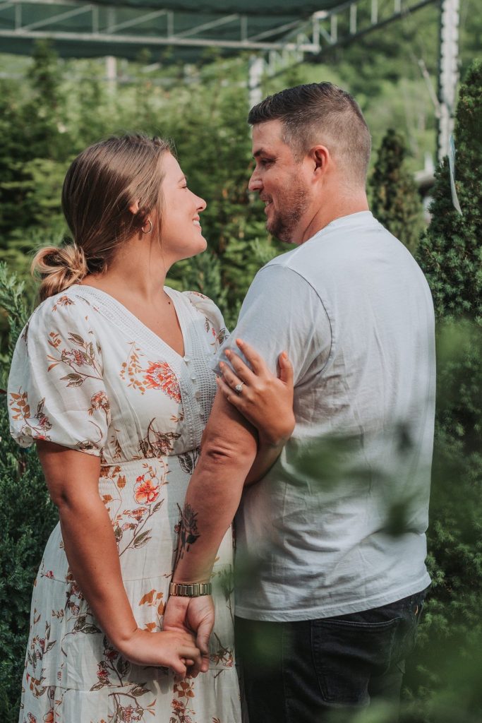 Organic Greenhouse Engagement Session | Burgh Brides | Sam Brooks Photography