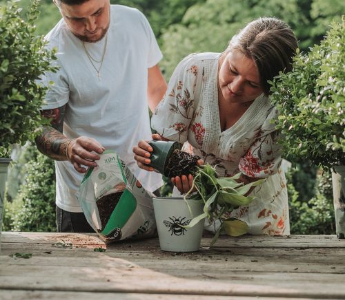 Organic Greenhouse Engagement Session | Burgh Brides | Sam Brooks Photography