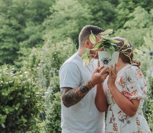 Organic Greenhouse Engagement Session | Burgh Brides | Sam Brooks Photography
