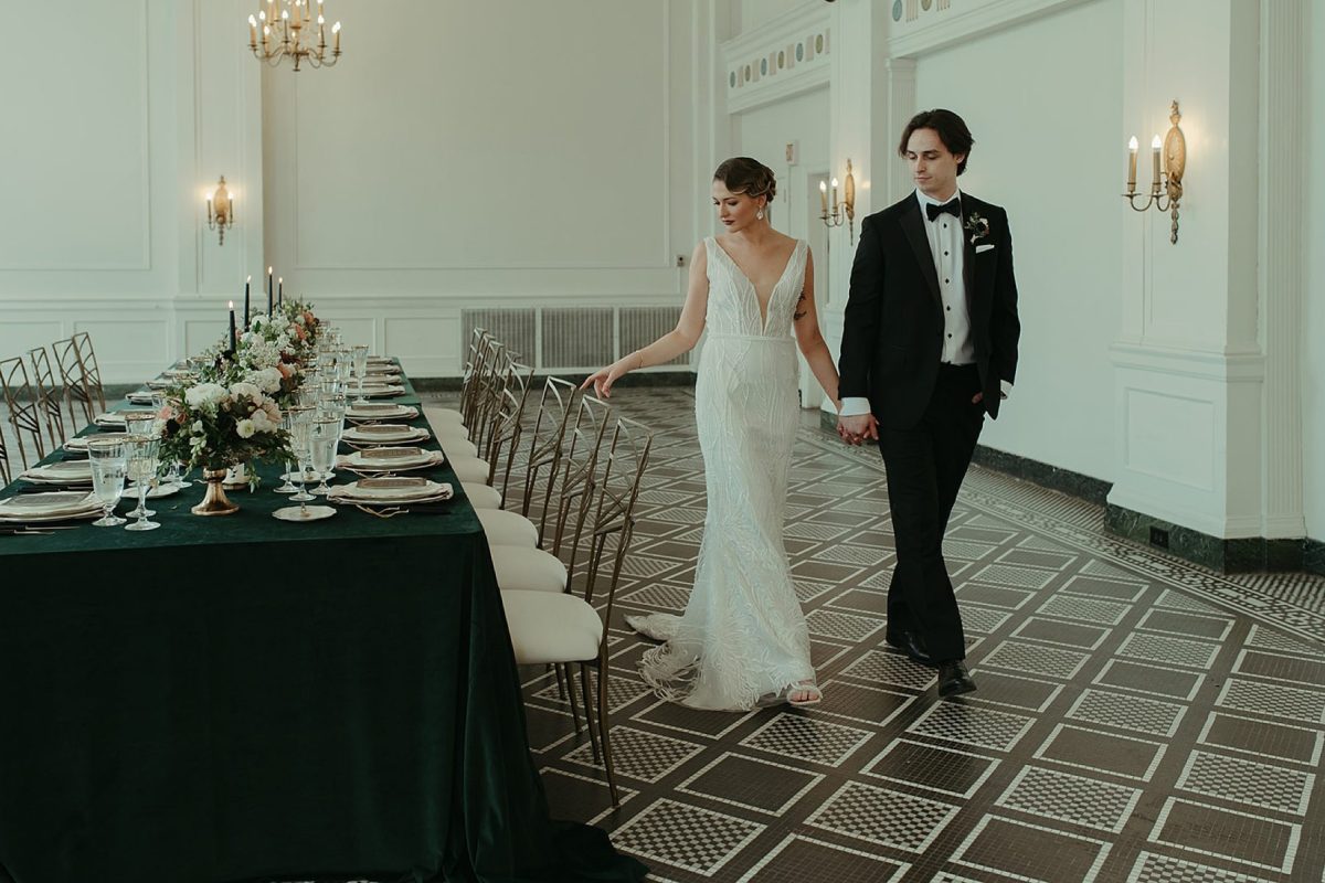 Art Deco Inspired Wedding at The George Washington Hotel | Burgh Brides | Liza Kirk Photography