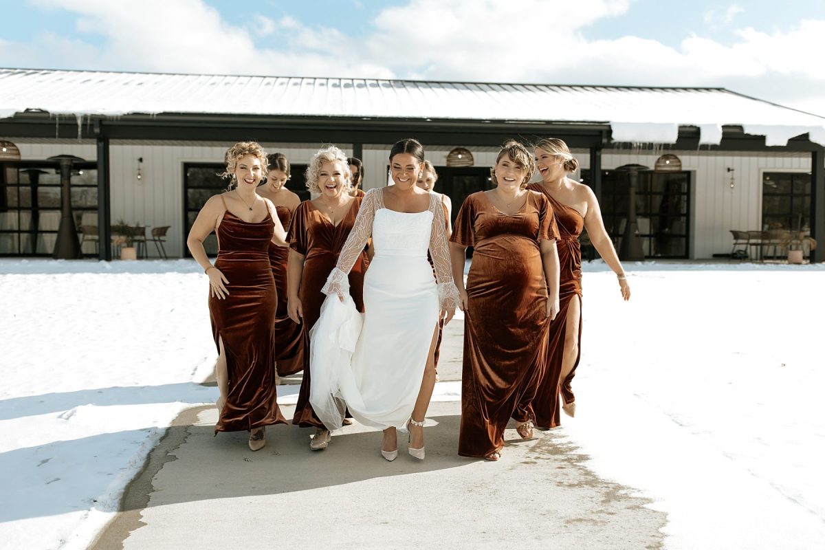 Burnt Orange Winter Wedding at The Harper | Burgh Brides | Lex King Photography