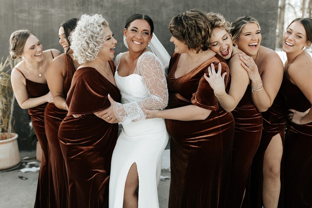 Burnt Orange Winter Wedding at The Harper | Burgh Brides | Lex King Photography